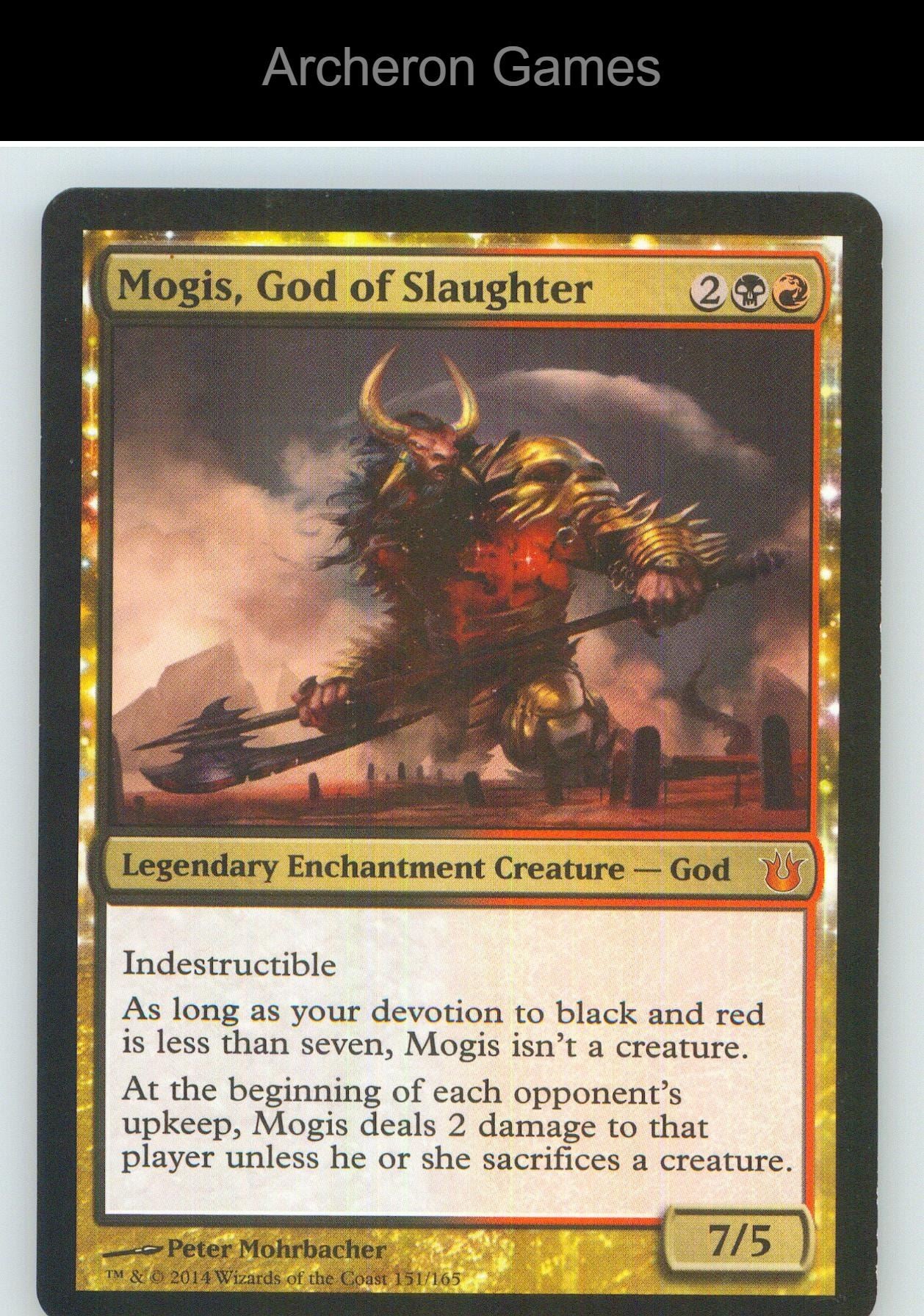 Mogis, God of Slaughter BNG 151 Mythic MTG Card NM/EX+