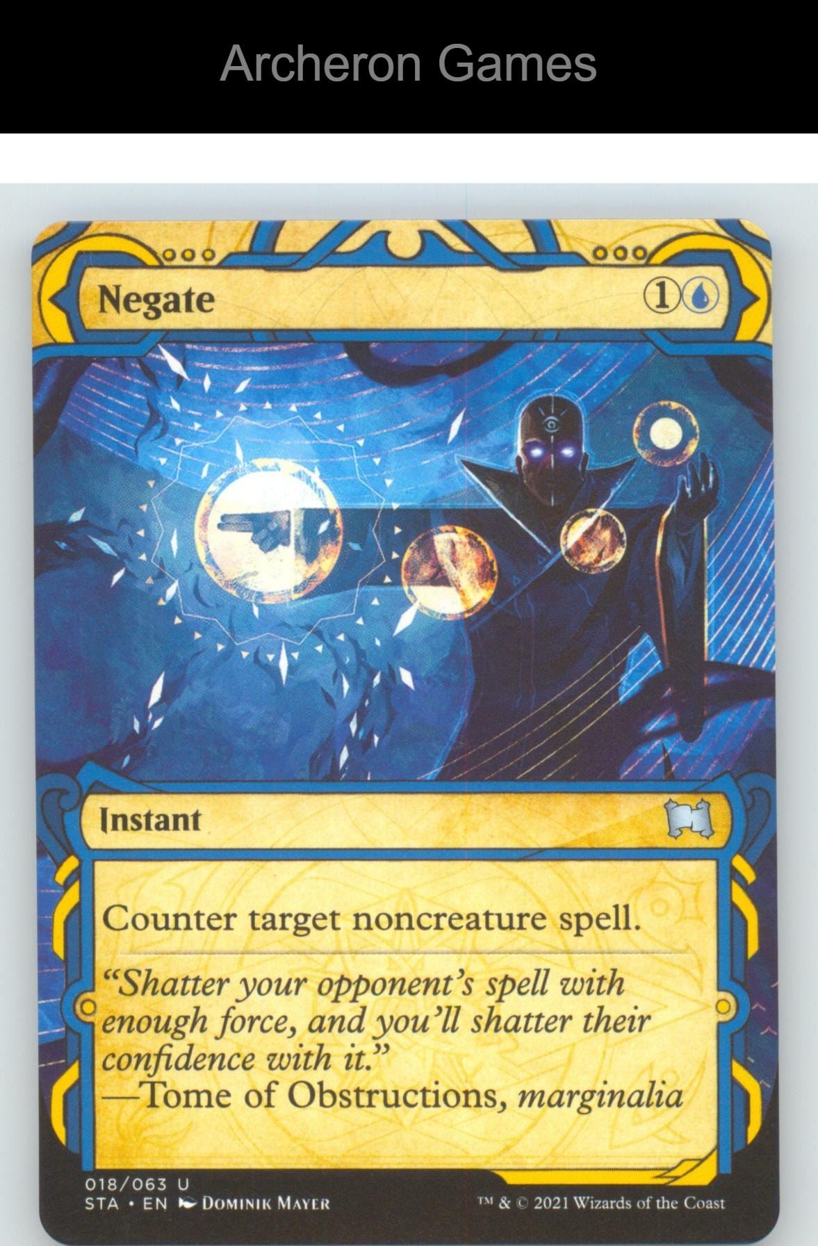 Negate STA 18 UC MTG Card Strixhaven: Mystical Archives
