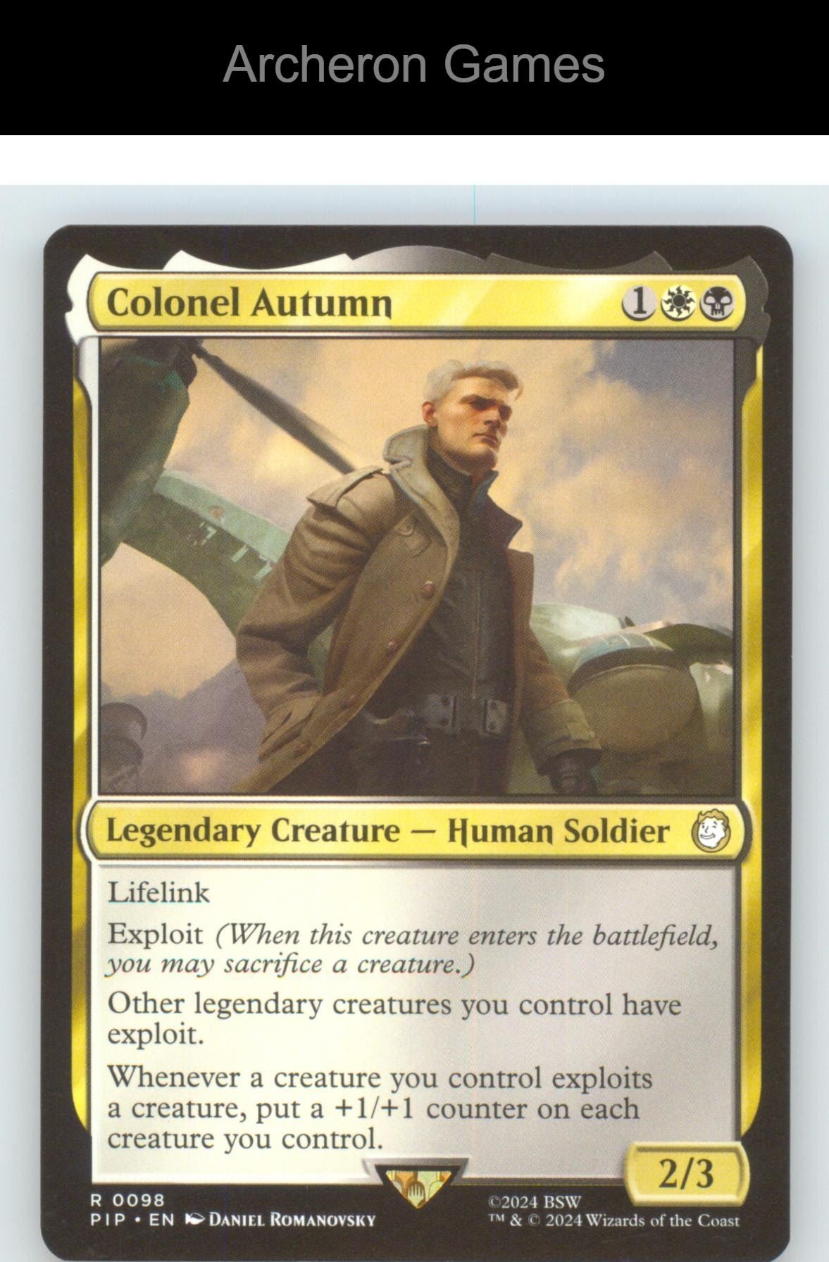 Colonel Autumn PIP 98 R MTG Card NM/EX+