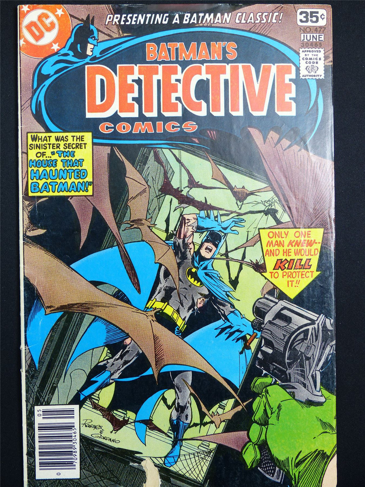BATMAN: Detective Comics #477 Cvr A Classic - DC Comic #4GU