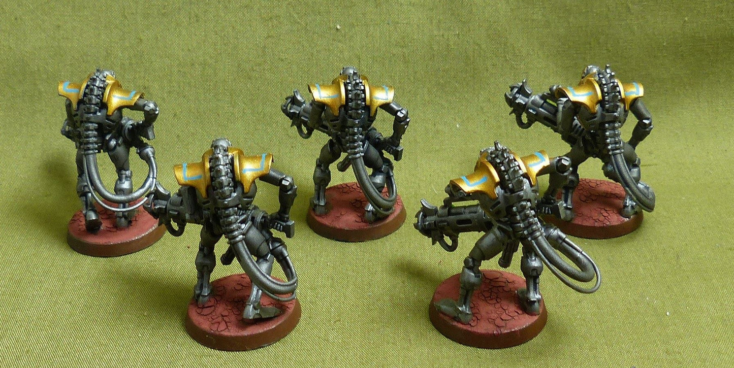 Immortals with Tesla Carbines painted - Necrons - Warhammer 40K #2D6