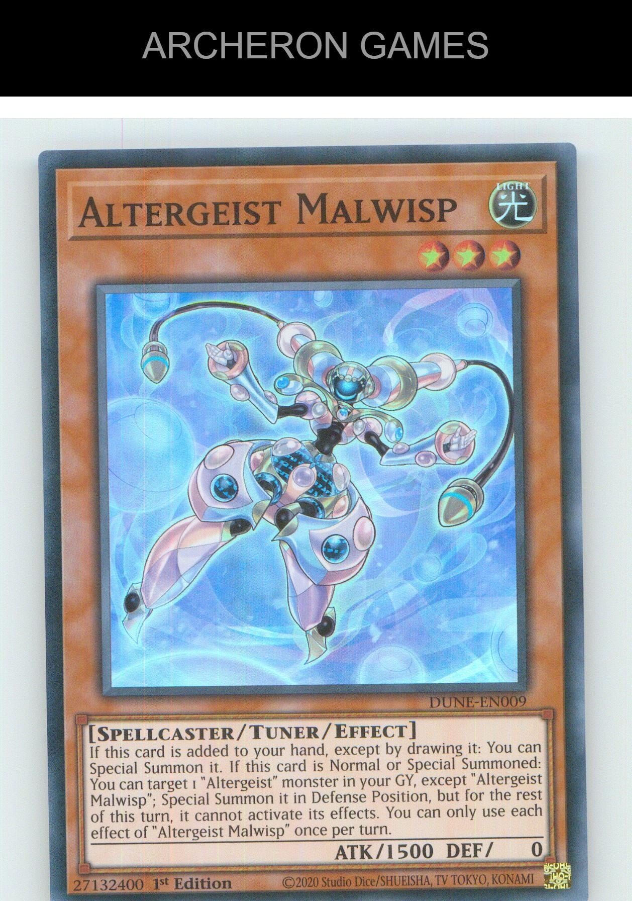 Altergeist Malwisp SR YUGIOH Card 1st Edition