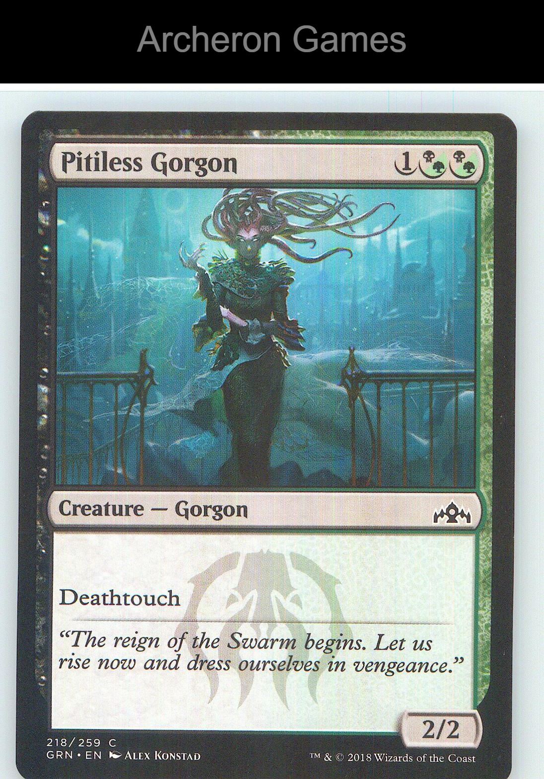 Pitiless Gorgon GRN 218 C MTG Card NM/EX+