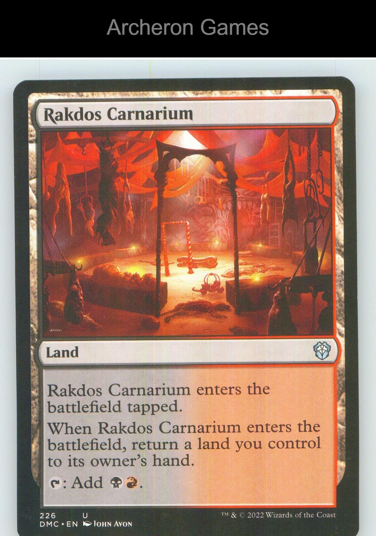 Rakdos Carnarium DMC 226 UC MTG Card NM/EX+