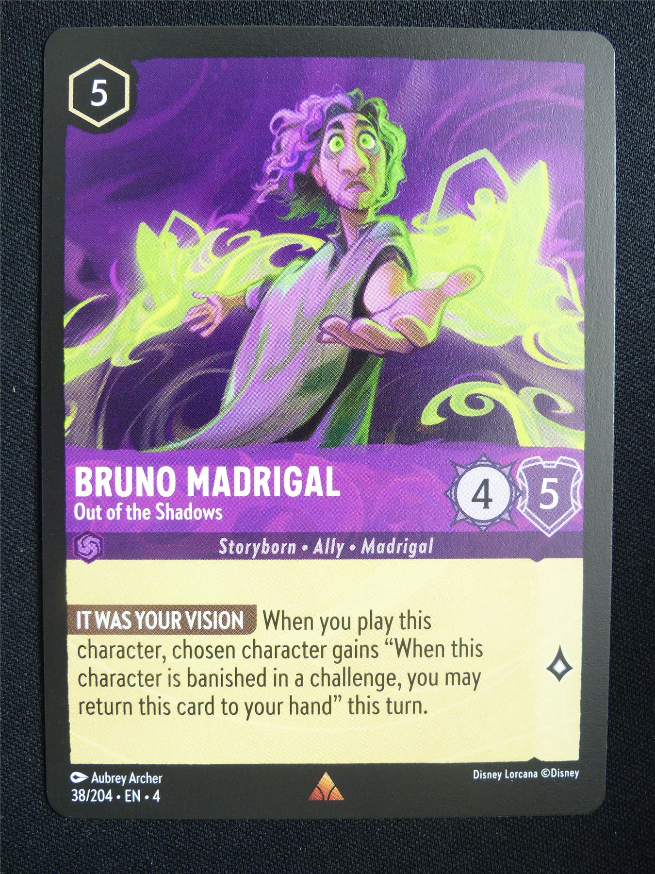Bruno Madrigal Out of the Shadows 38/204 - Lorcana Card #17W