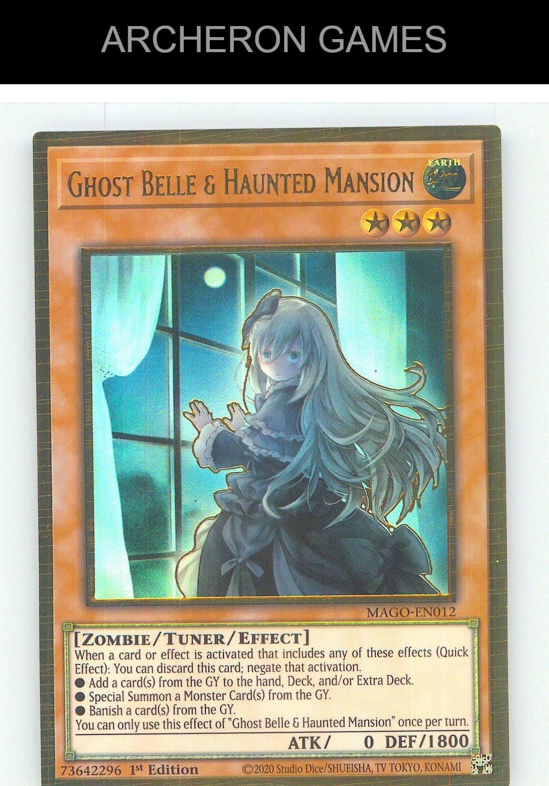 Ghost Belle & Haunted Mansion (Alternate Art) YUGIOH Card 1st Edition