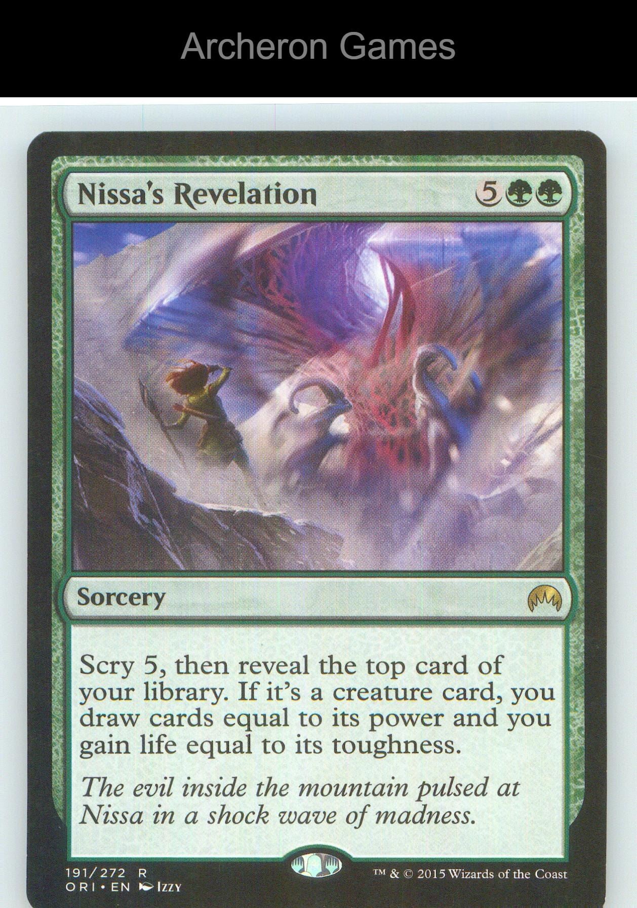 Nissa's Revelation ORI 191 R MTG Card NM/EX+