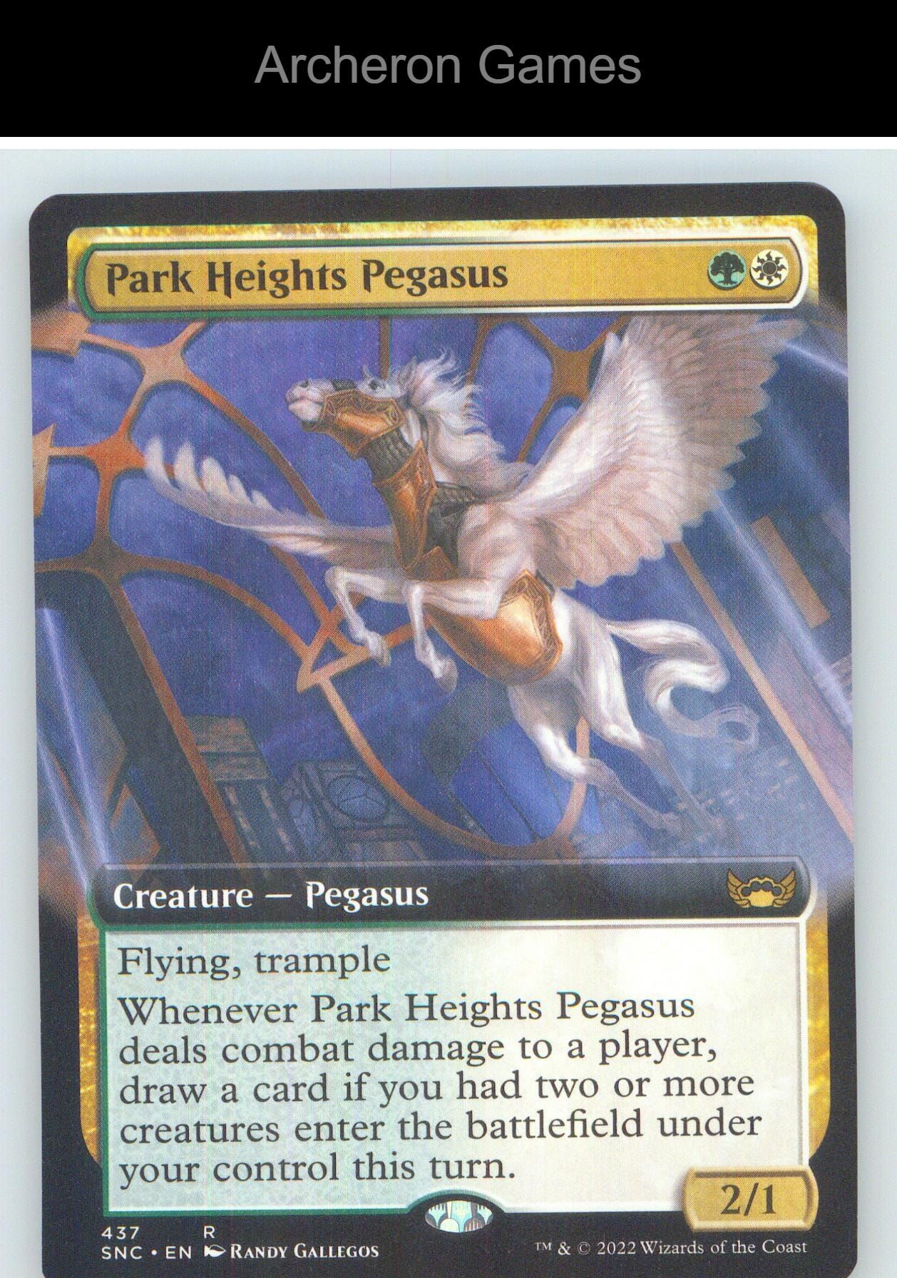 Park Heights Pegasus (Extended Art) SNC 437 R MTG Card NM/EX+