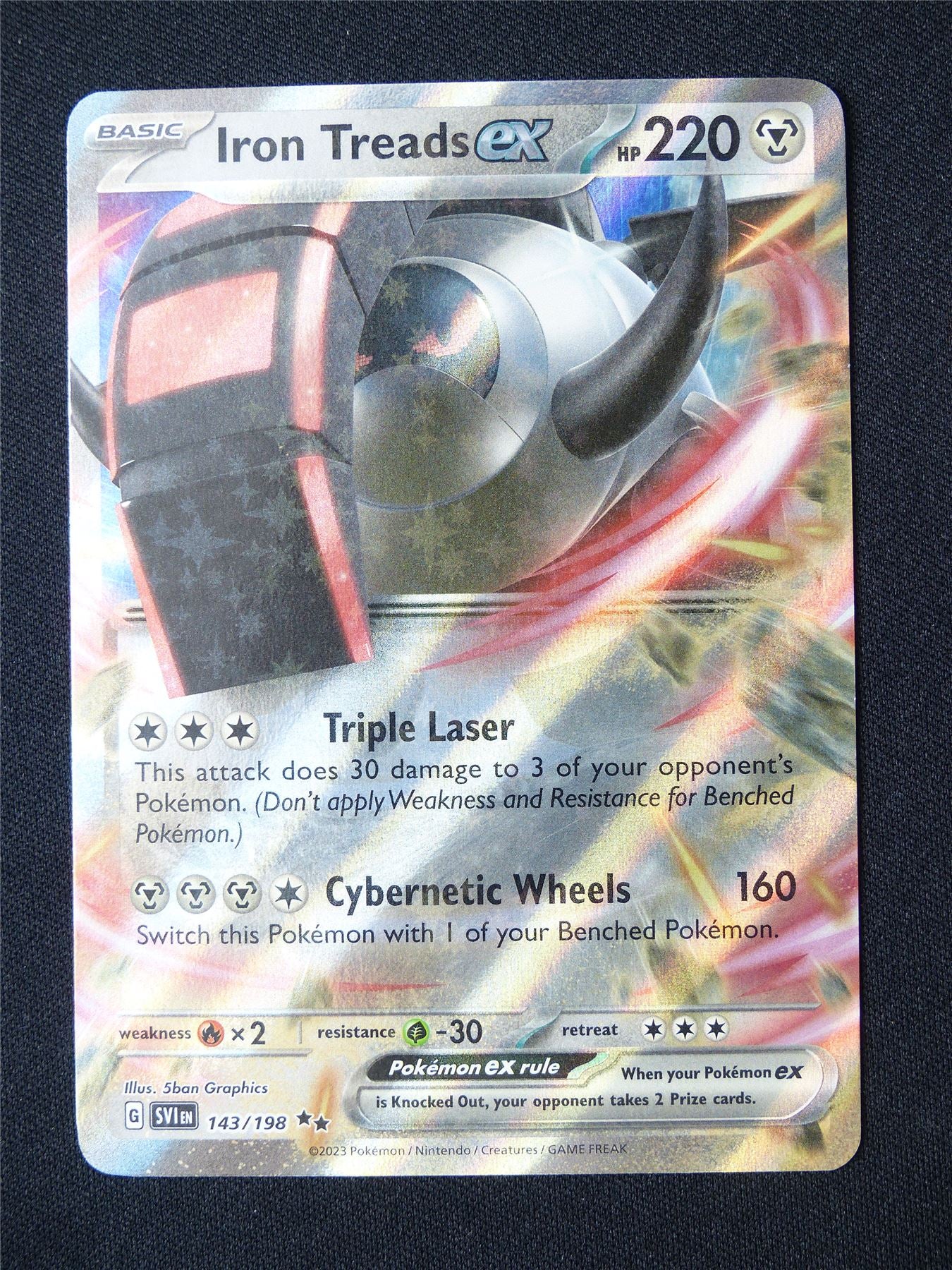 Iron Treads EX 143/198 Holo - Pokemon Card #8X7