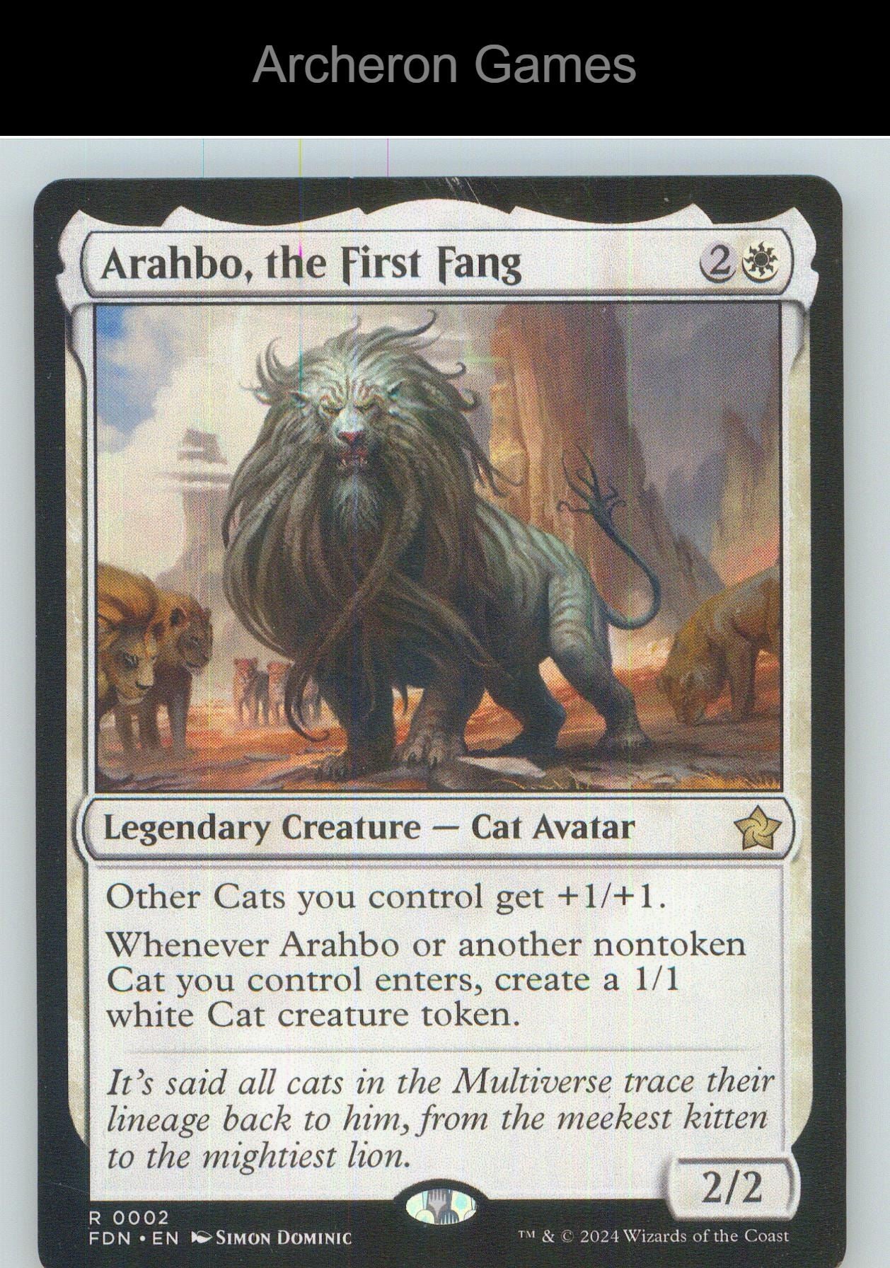 Arahbo, the First Fang FDN 2 R MTG Card NM/EX+