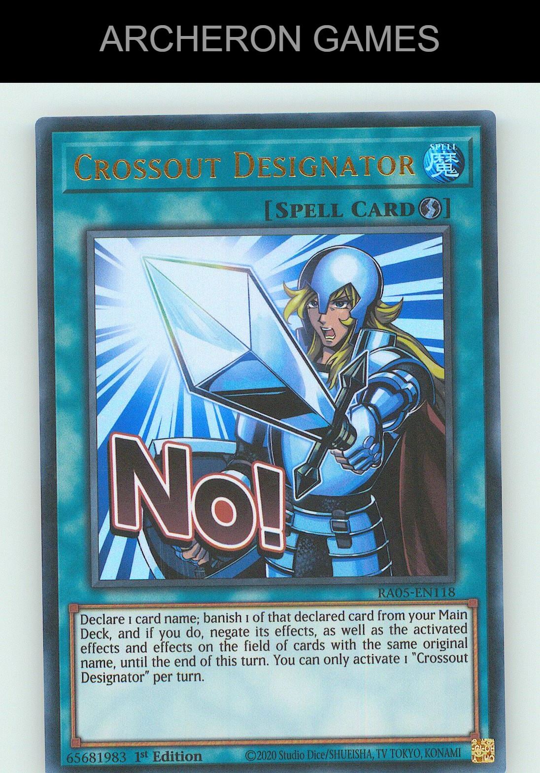 Crossout Designator UR YUGIOH Card 1st Edition