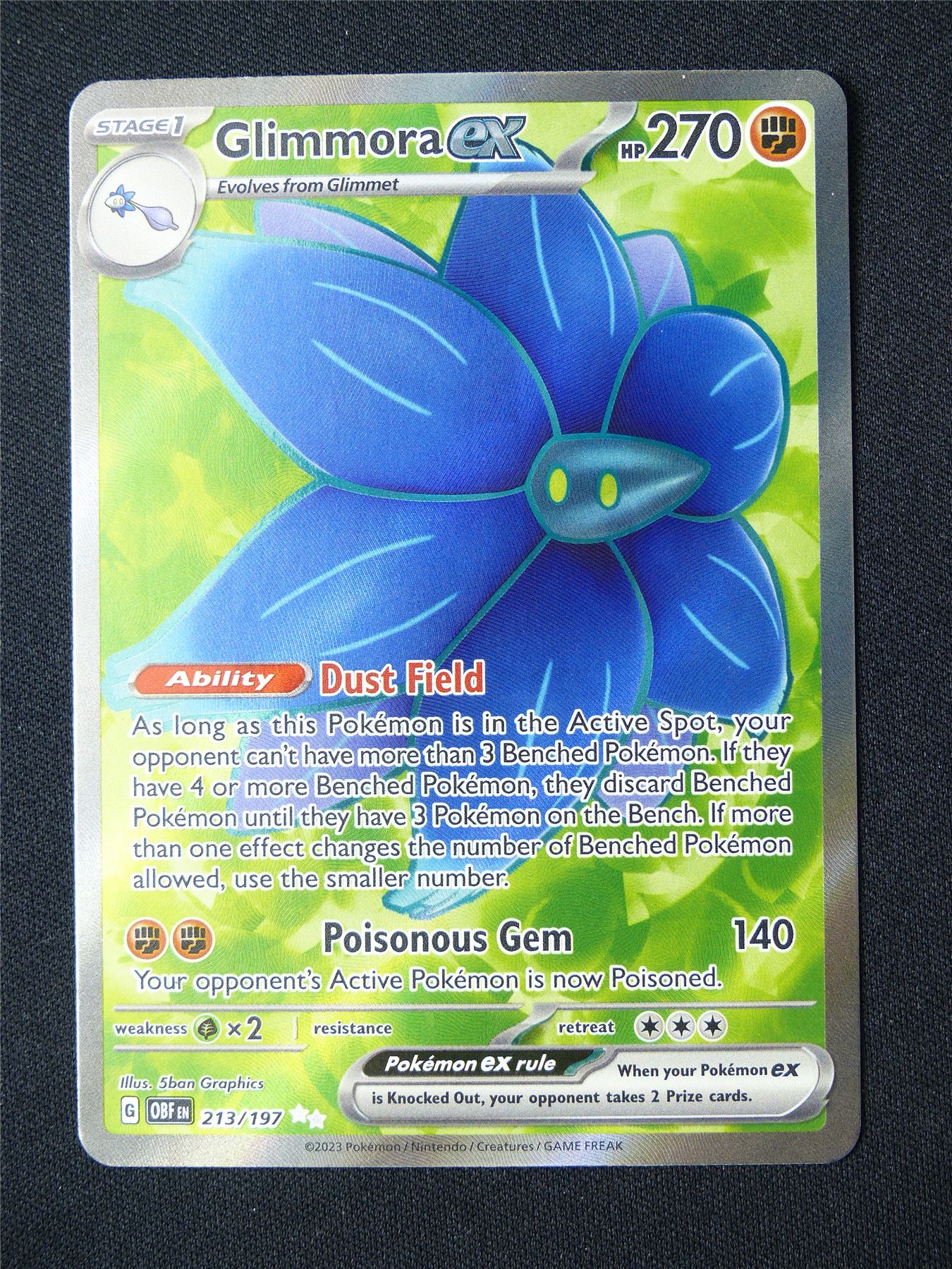 Glimmora EX 213/197 Textured Holo - Pokemon Card #8W3