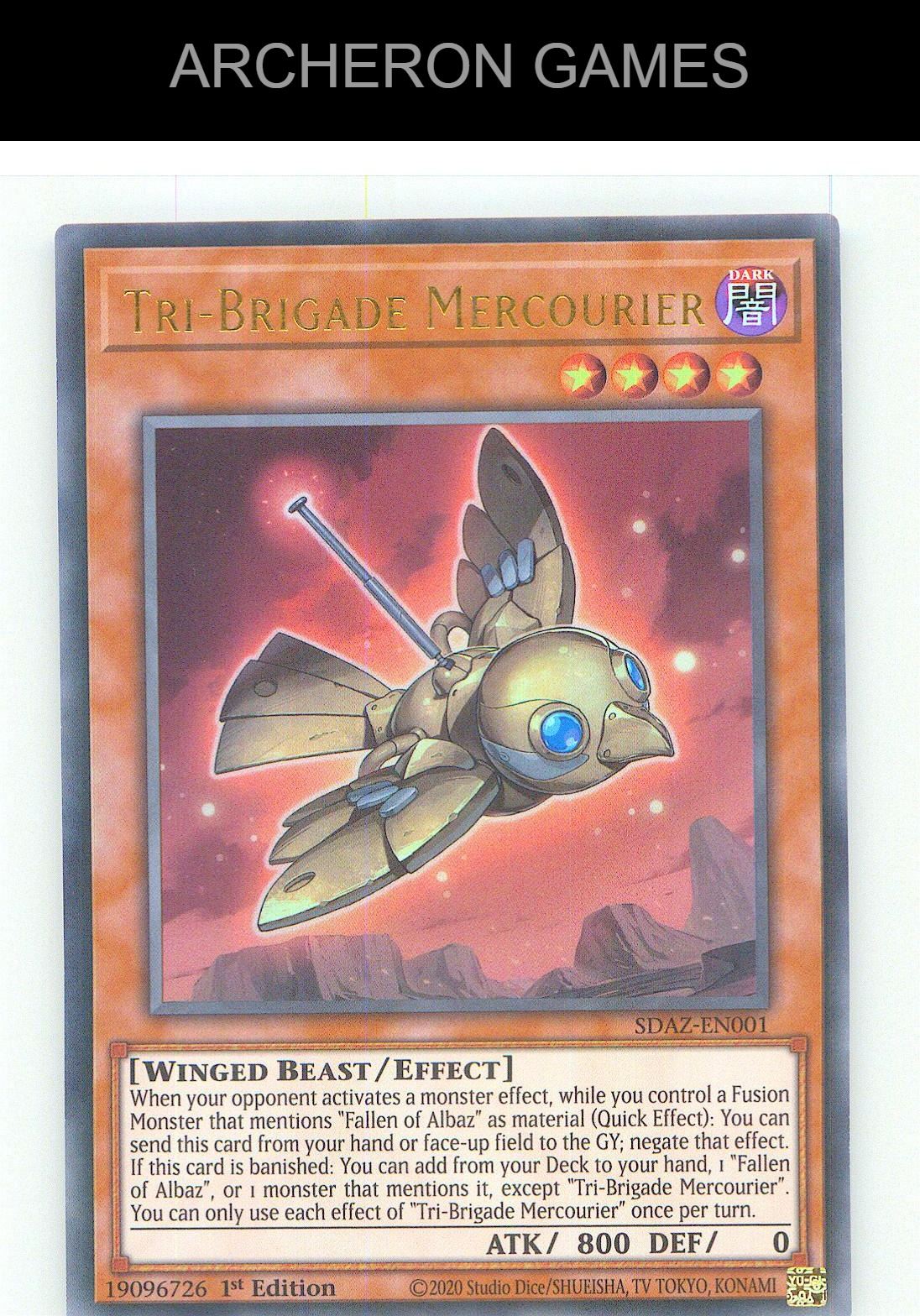 Tri-Brigade Mercourier Ultra Rare YUGIOH Card 1st Edition