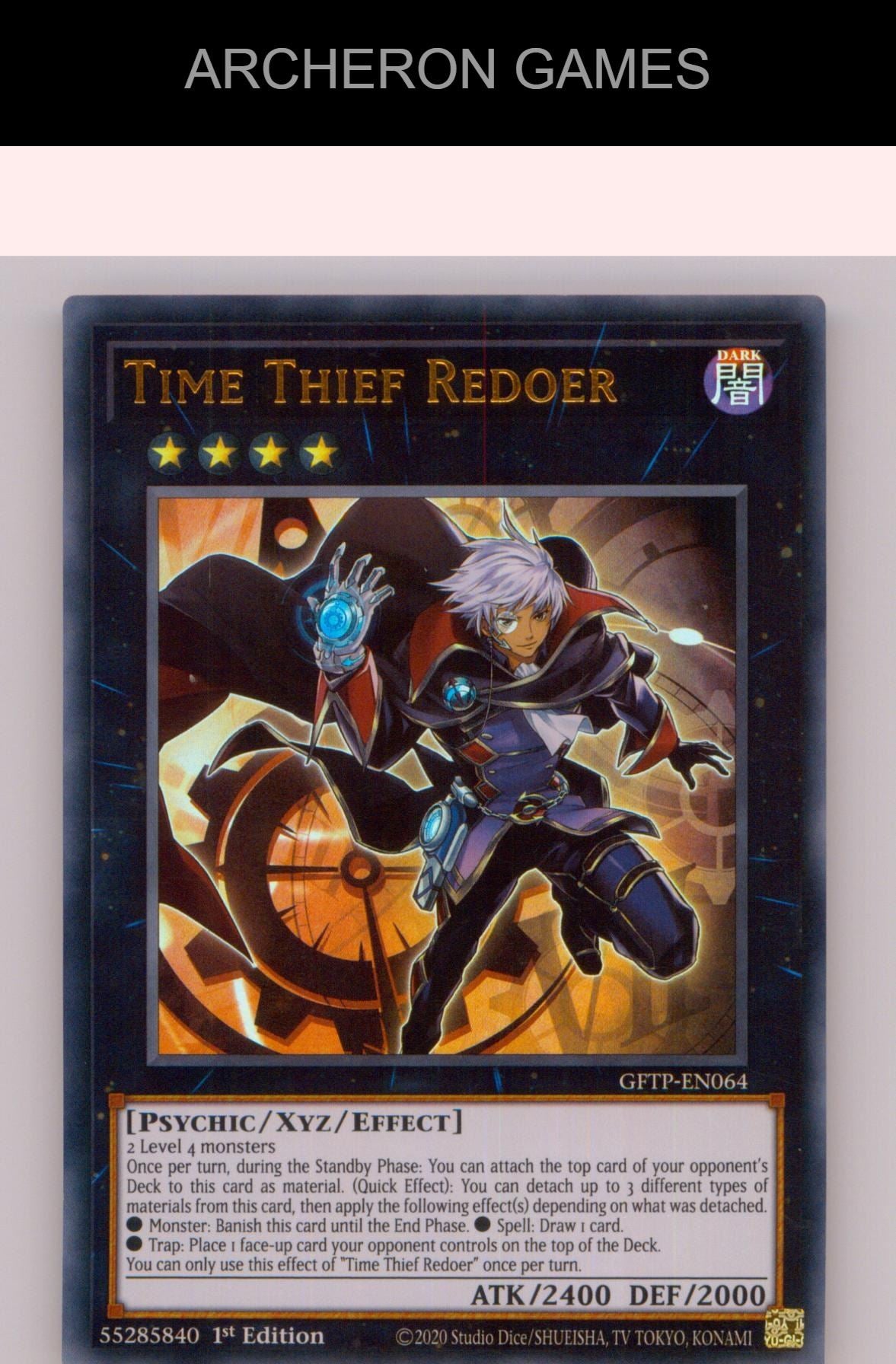 Time Thief Redoer Ultra Rare YUGIOH Card 1st Edition