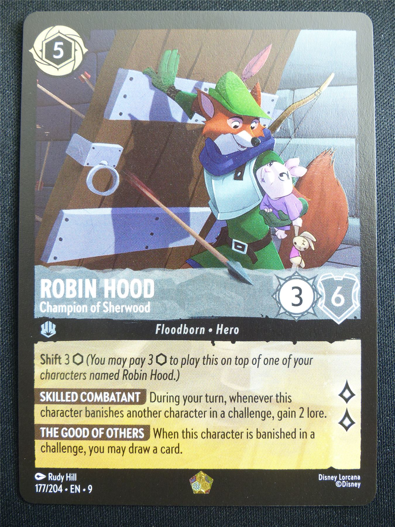 Robin Hood Champion of Sherwood 177/204 - Lorcana Card #4FH