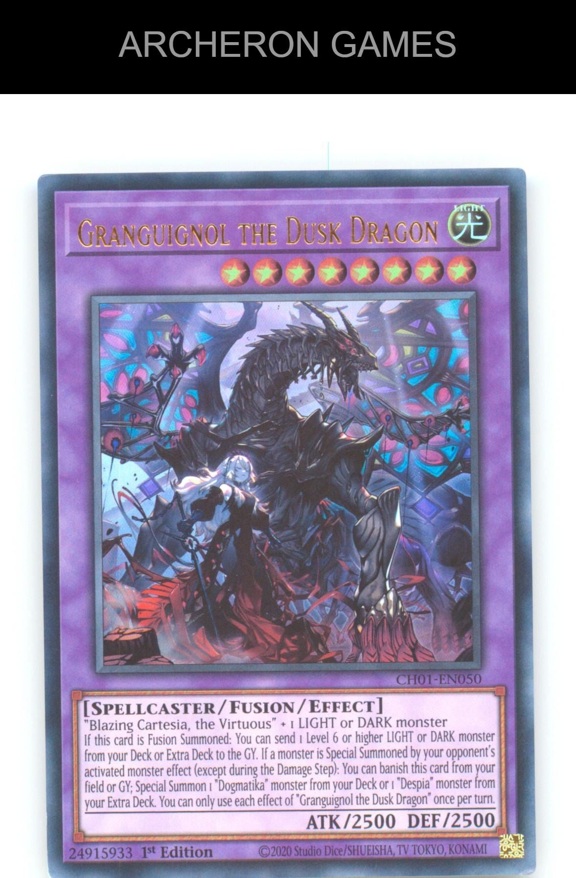 Granguignol the Dusk Dragon Ultra Rare YUGIOH Card 1st Edition
