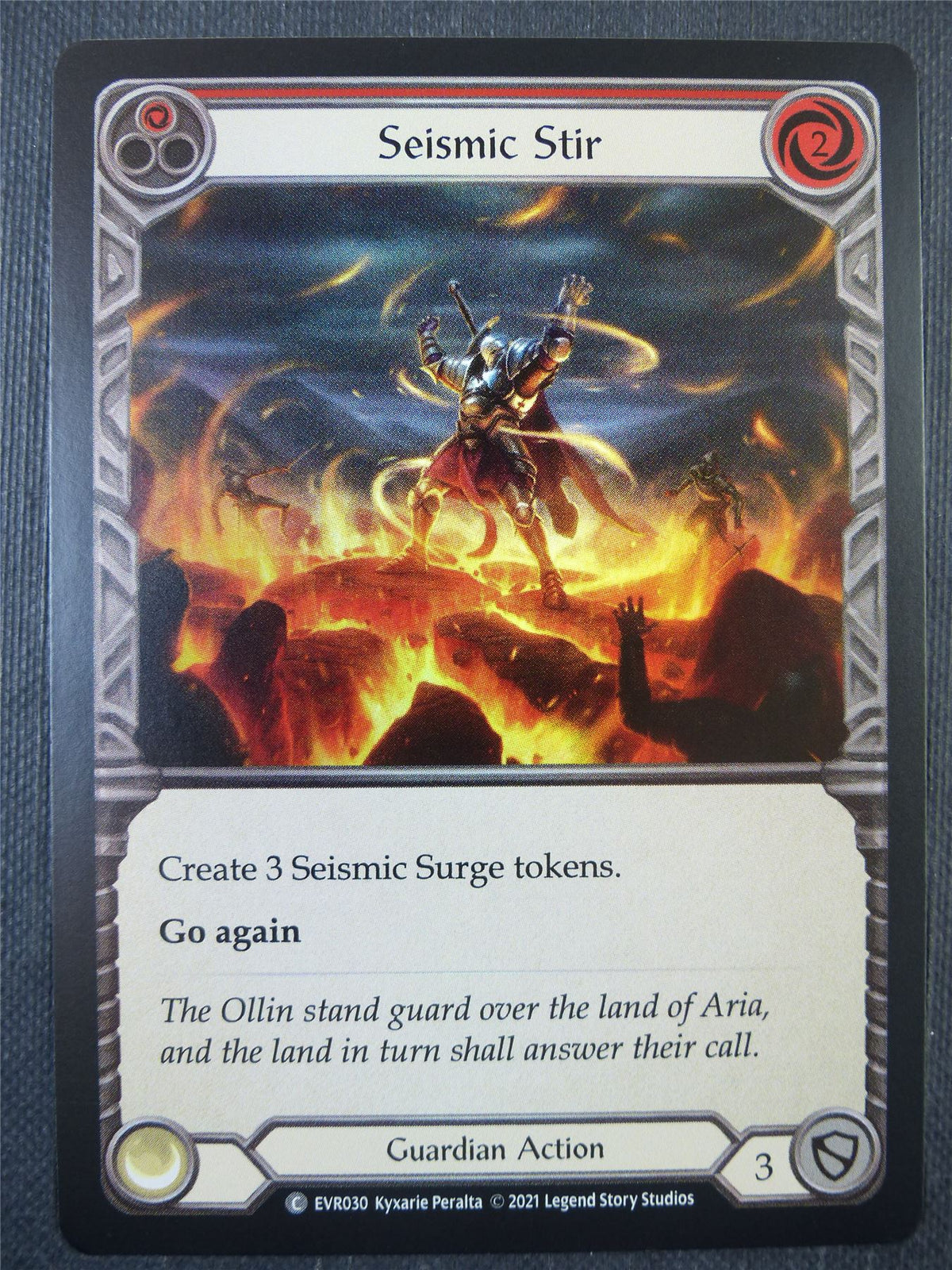 Seismic Stir Red Foil - 1st ed Everfest - Flesh & Blood Card #6JJ