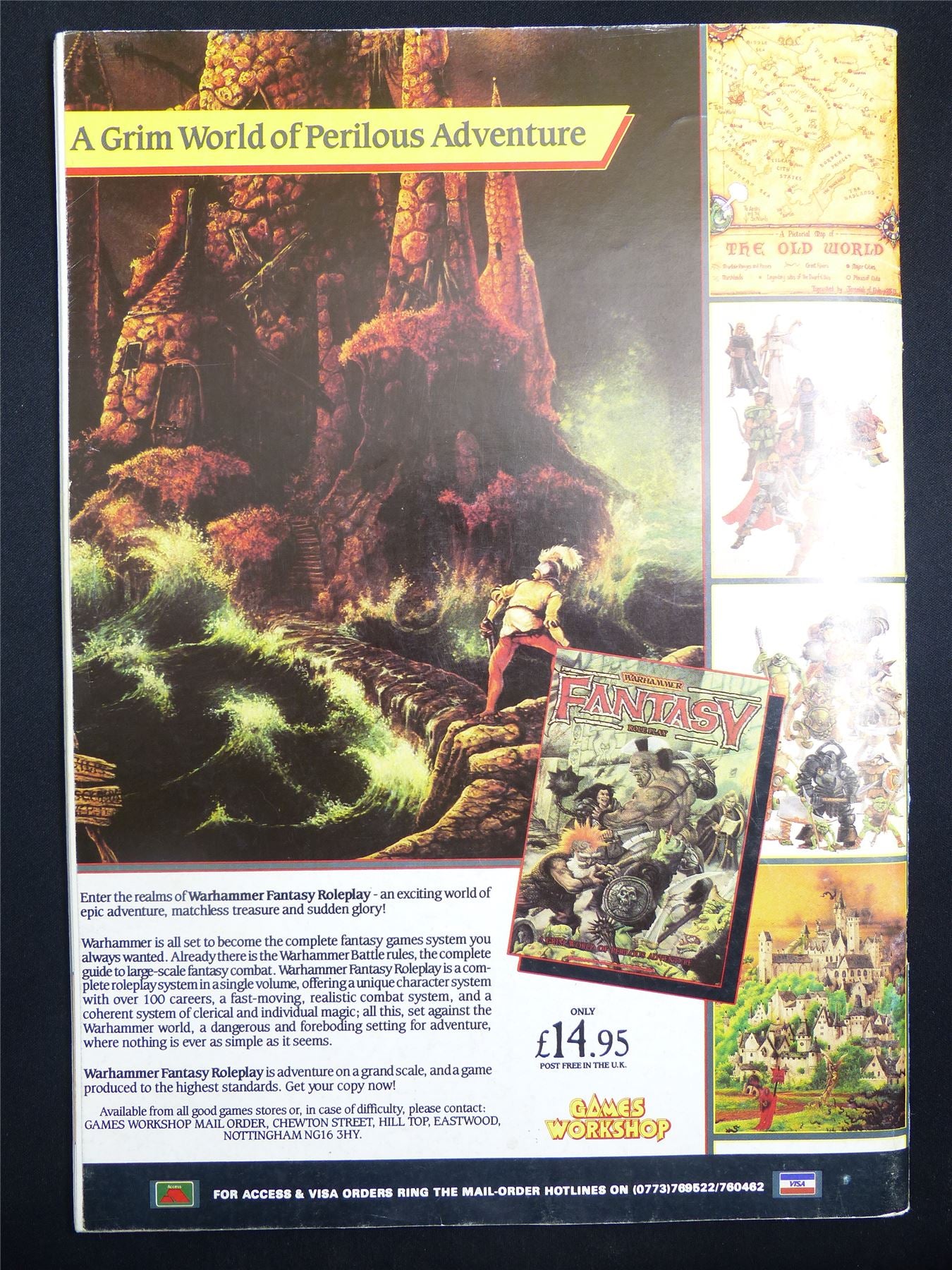 Vintage White Dwarf #86 OOP - Warhammer Magazine #LB