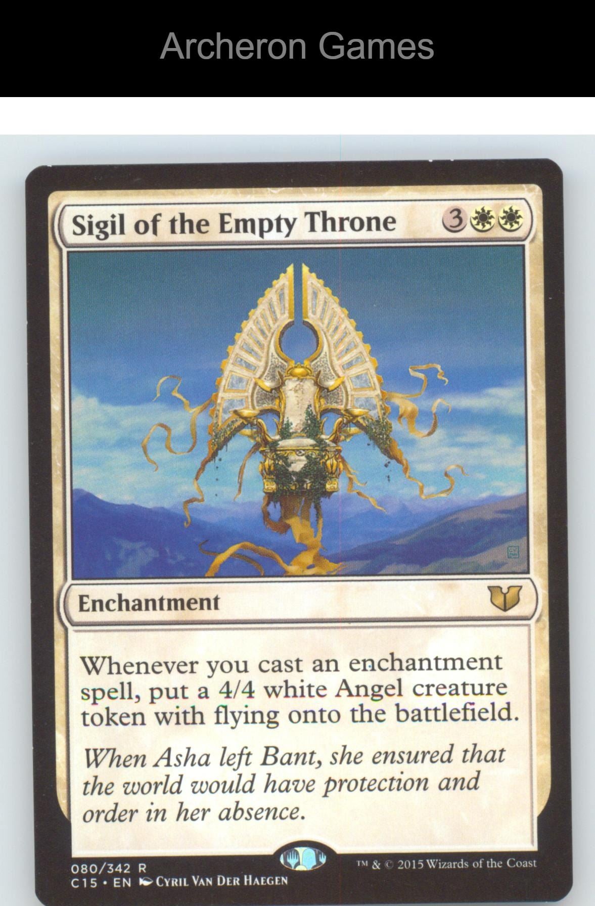 Sigil of the Empty Throne C15 80 R MTG Card Commander 2015