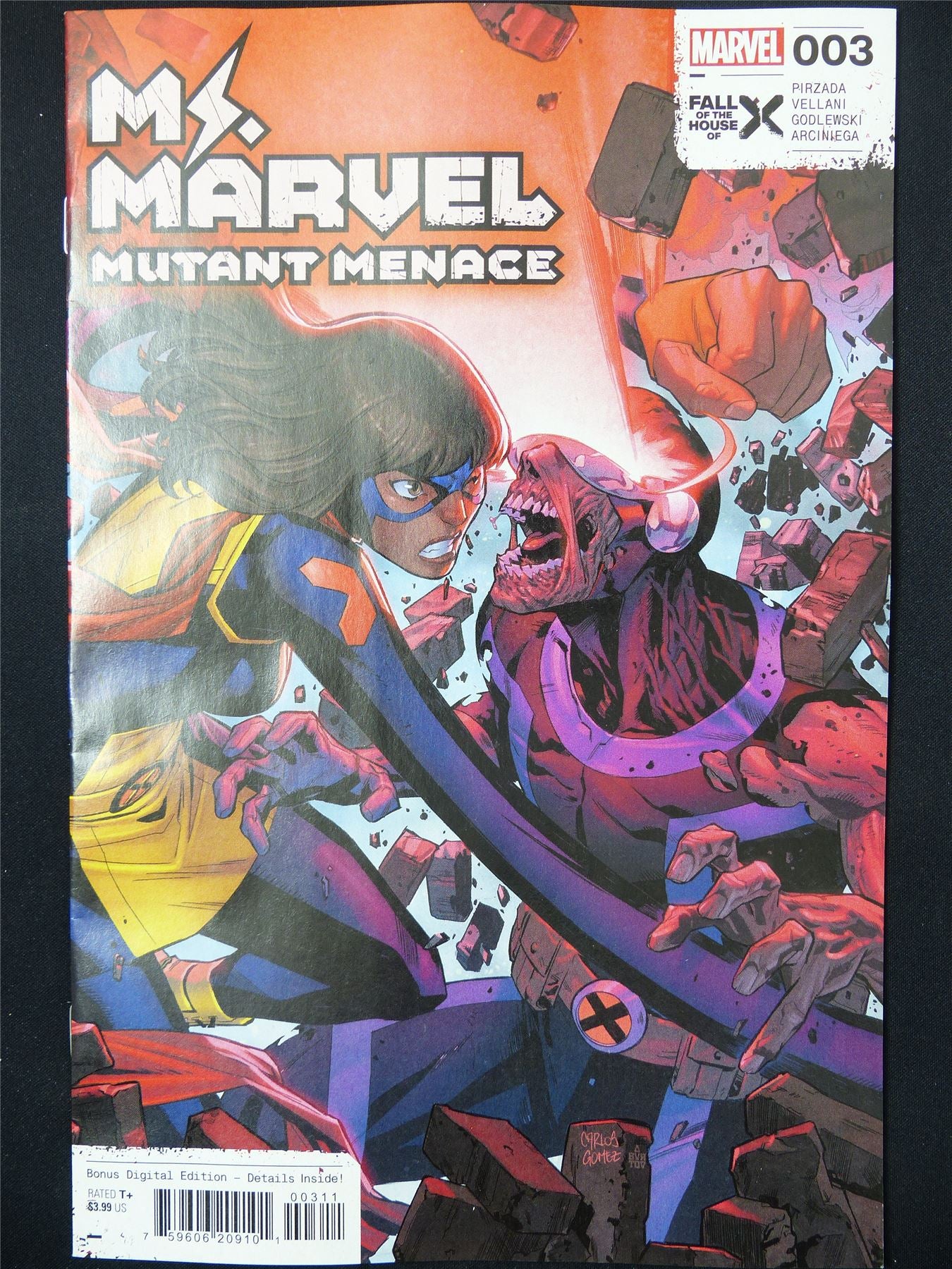 MS Marvel Mutant Menace #3 - Jul 2024 Marvel Comic #3J