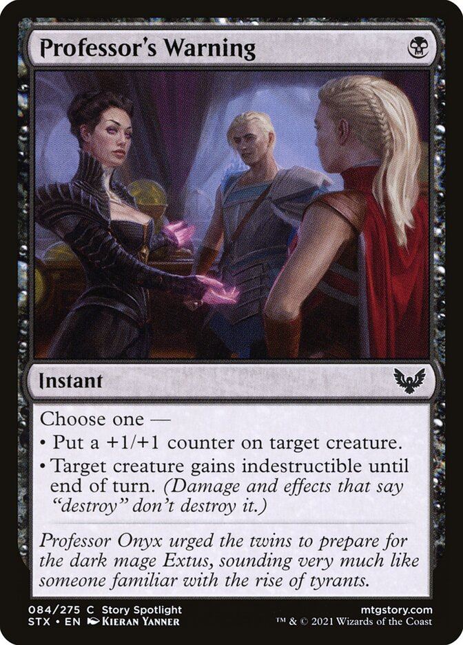 Professor's Warning - Strixhaven: School of Mages stx