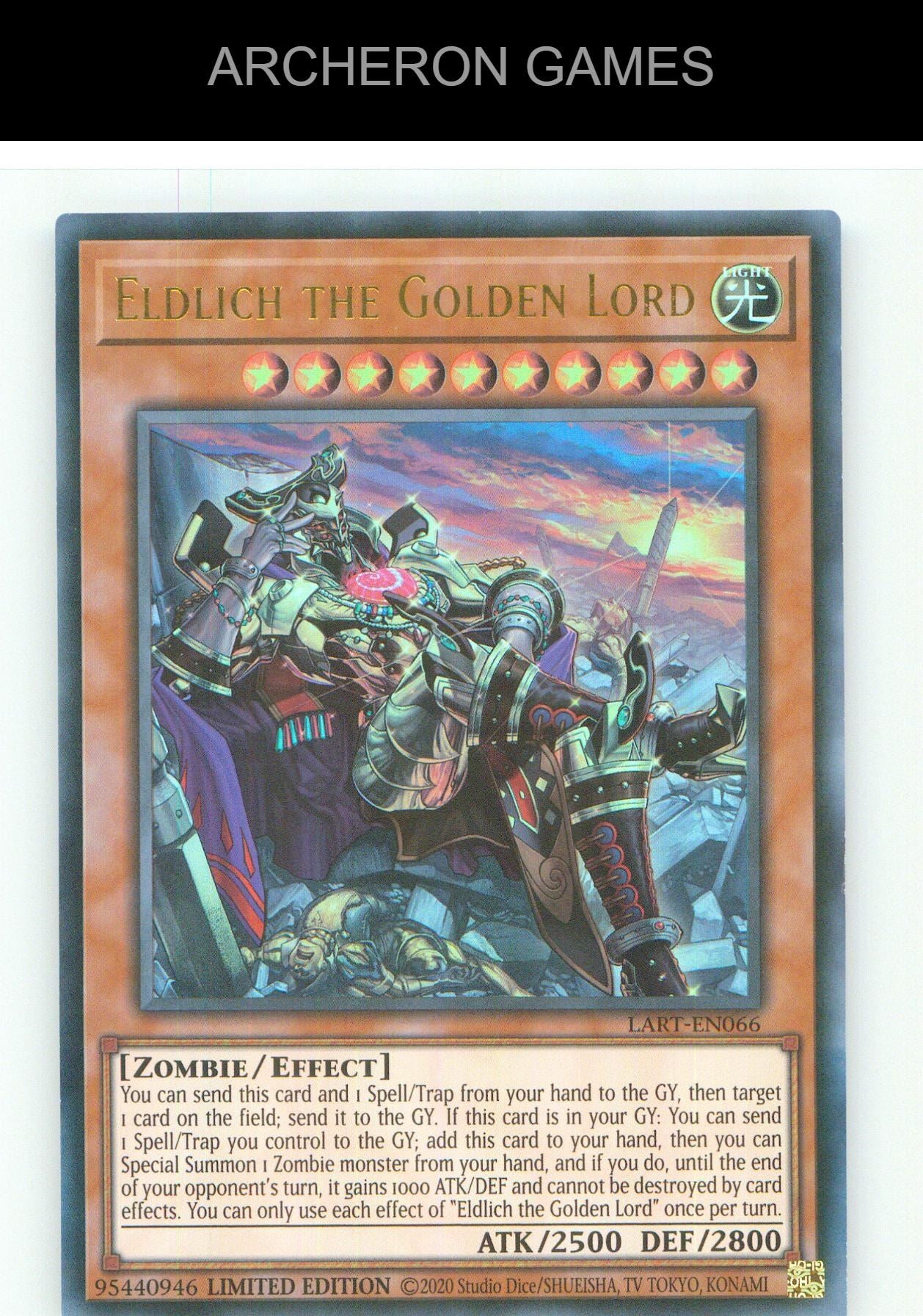 Eldlich the Golden Lord UR YUGIOH Card Limited