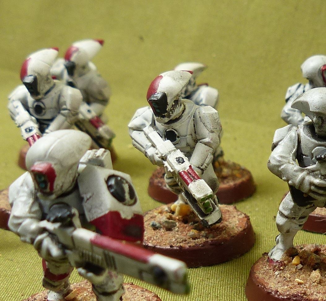 Fire Warriors Strike Team set of 8 painted - Tau Empire - Warhammer 40K #JI