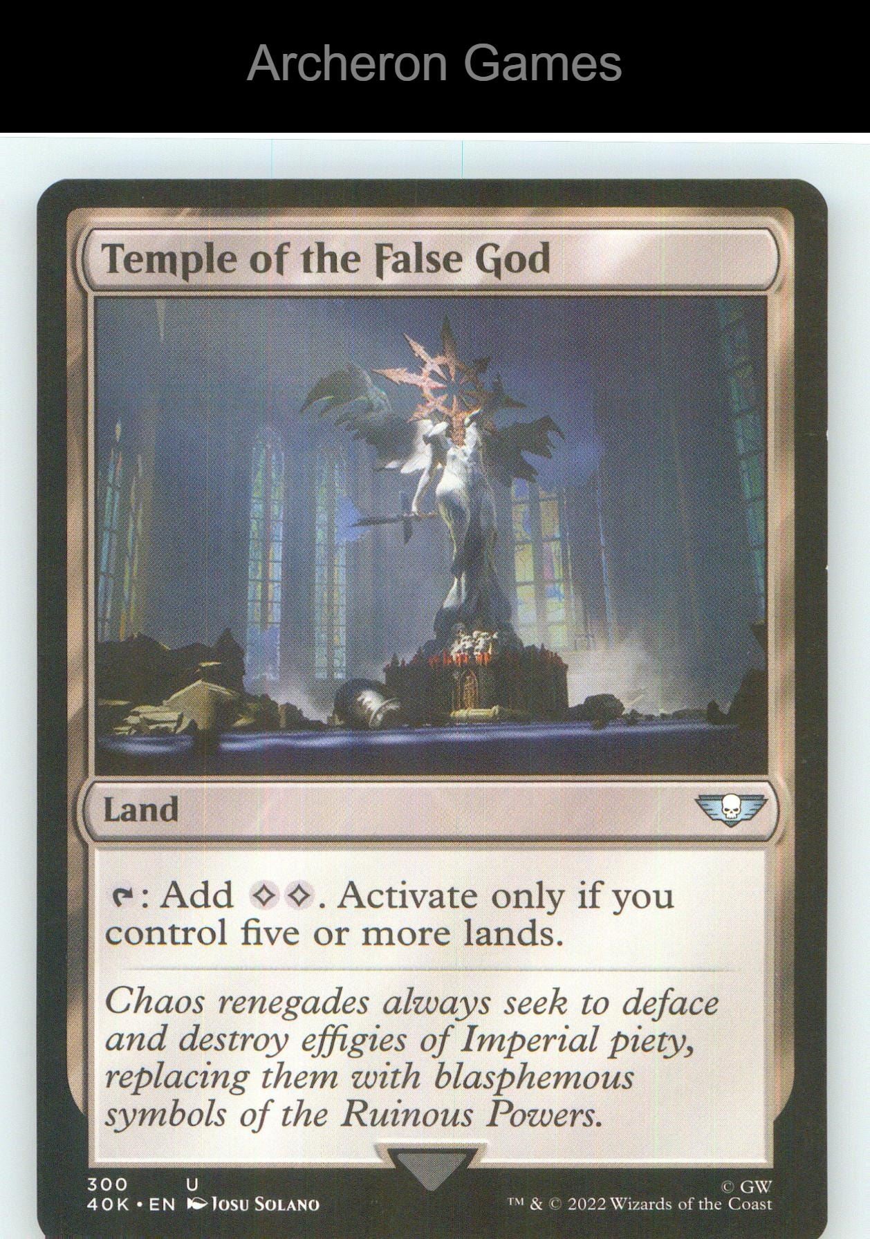 Temple of the False God (Surge Foil) 300 UC MTG Card NM/EX+