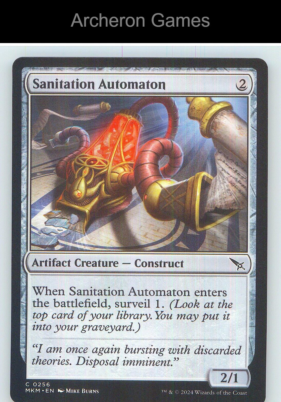 Sanitation Automaton MKM 256 C MTG Card NM/EX+