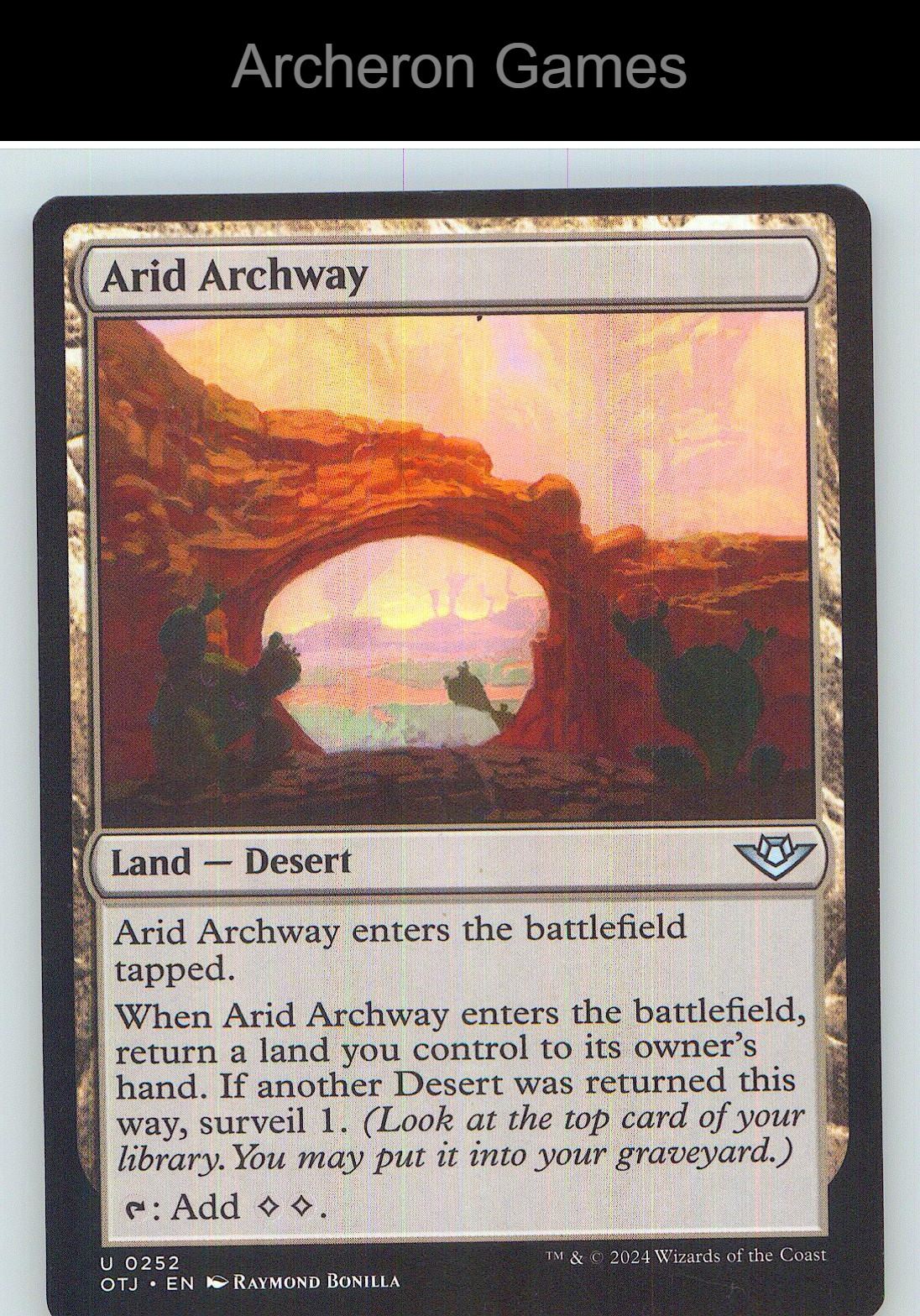 Arid Archway OTJ 252 UC MTG Card NM/EX+