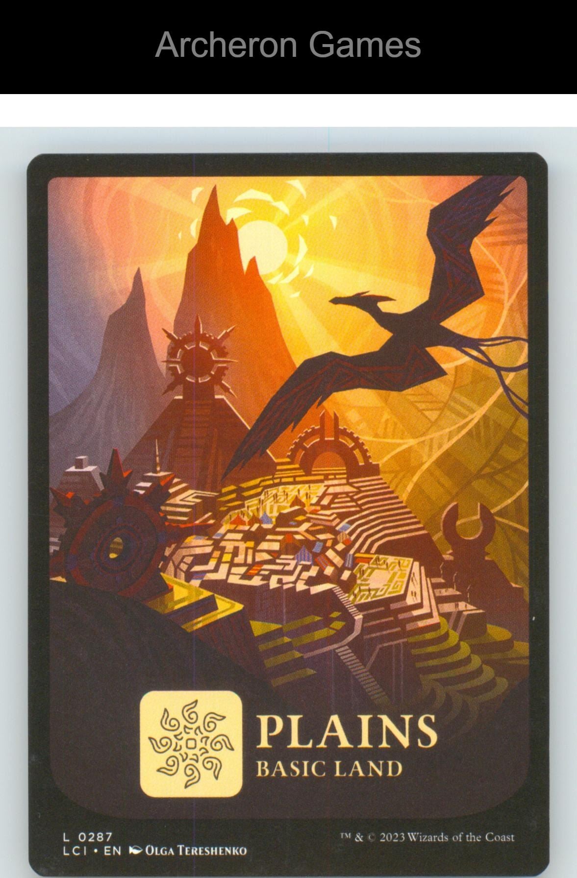 Plains (0287) LCI 287 Land MTG Card The Lost Caverns of Ixalan