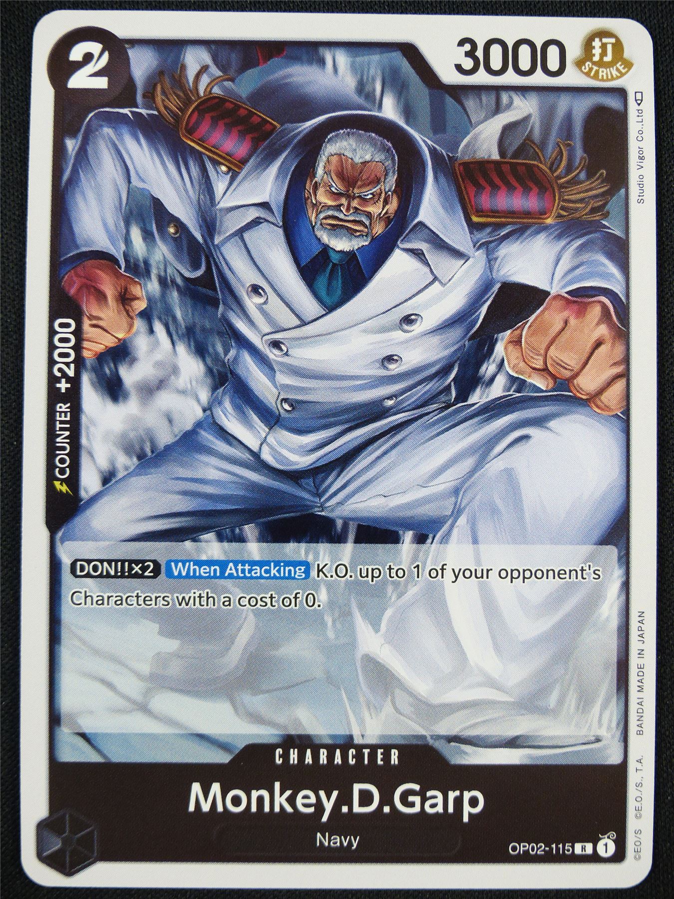 garp one piece card game Monkey.D.Garp OP02-115 R