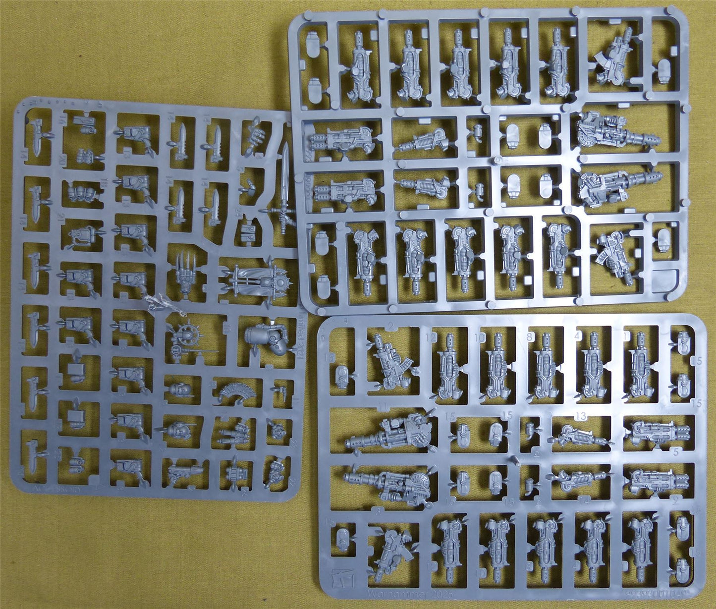 Disintegrator weapons upgrades and parts sprue - Saturnine - Warhammer Horus Heresy #36D