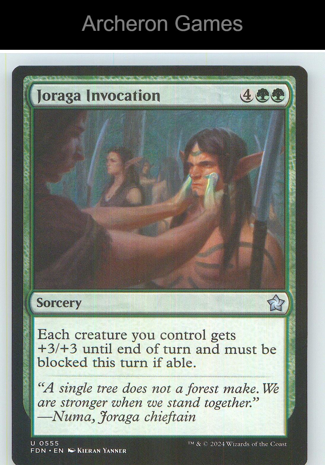 Joraga Invocation FDN 555 UC MTG Card NM/EX+