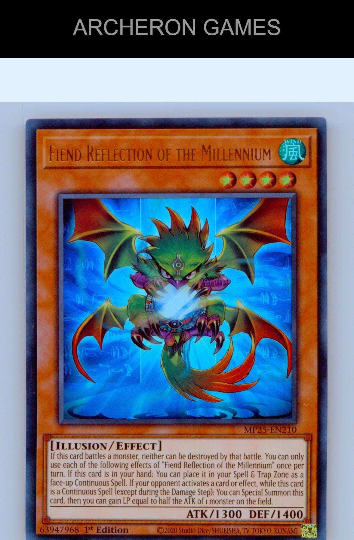 Fiend Reflection of the Millennium Ultra Rare YUGIOH Card 1st Edition