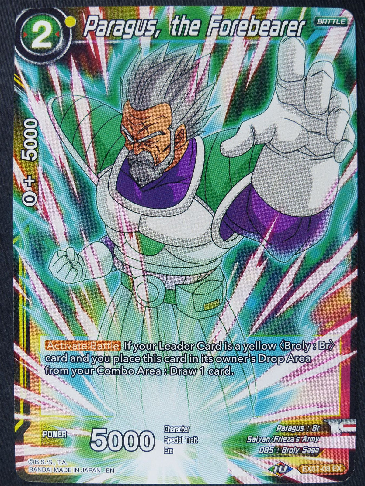 Paragus the Forebearer EX - Dragon Ball Super Cards #JW