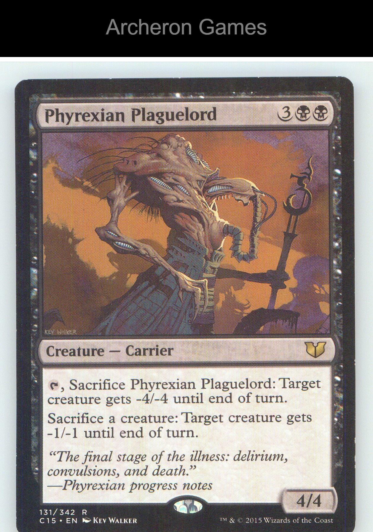 Phyrexian Plaguelord C15 131 R MTG Card NM/EX+