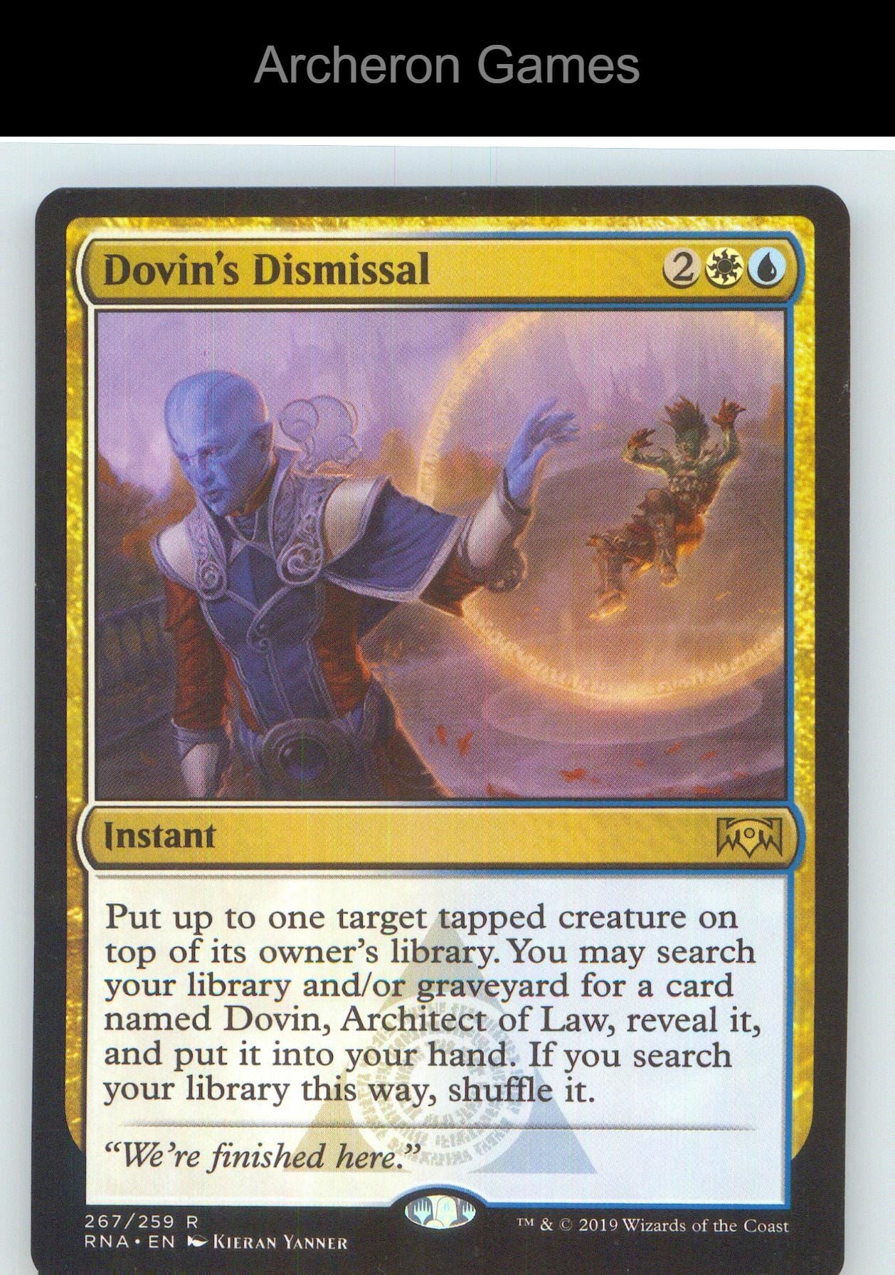 Dovin's Dismissal RNA 267 R MTG Card NM/EX+
