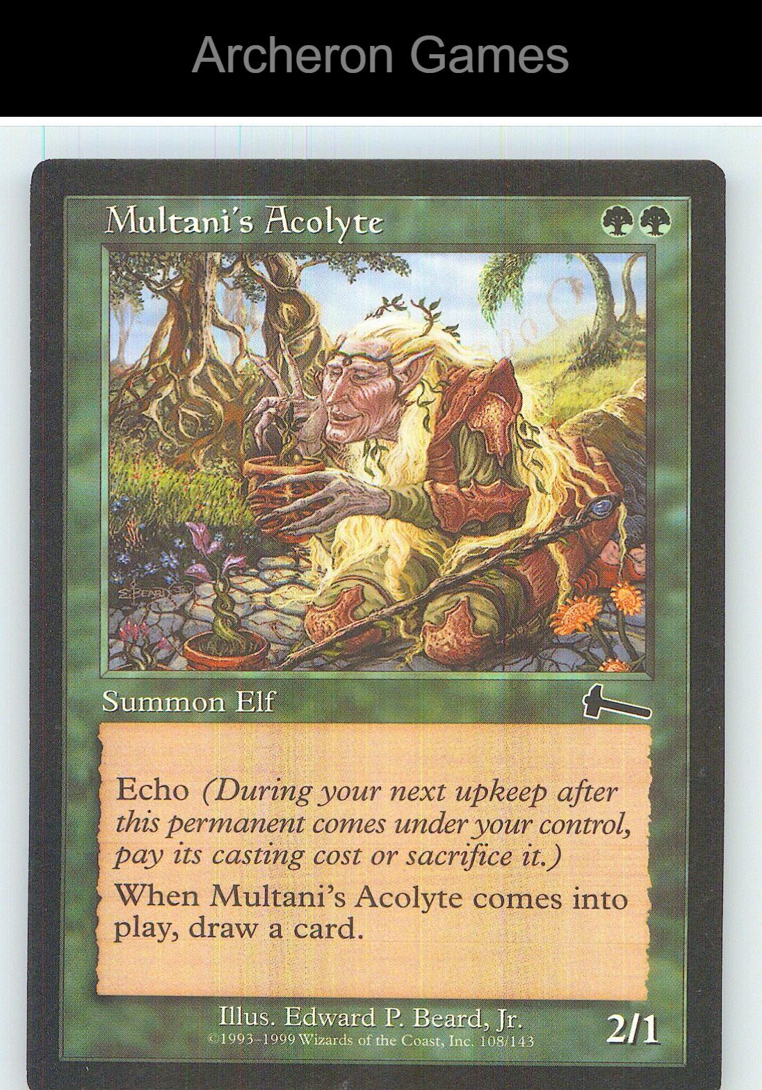 Multani's Acolyte ULG 108 C MTG Card NM/EX+