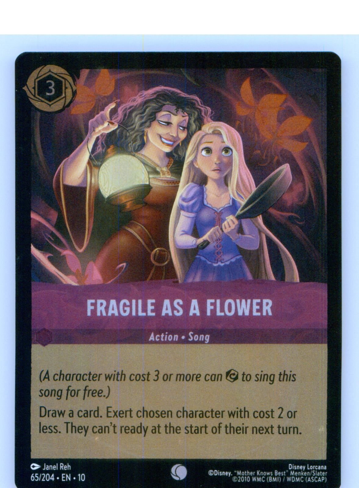 Fragile as a Flower 65/204 Common Whispers in the Well Lorcana Near Mint