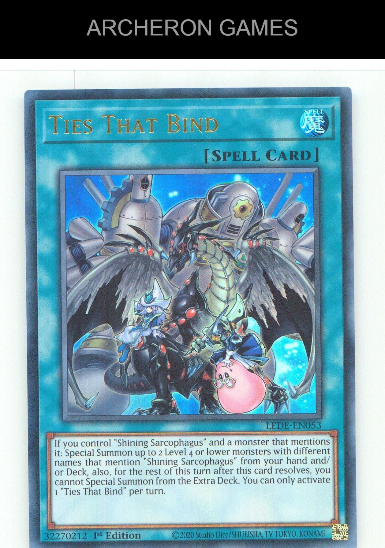 Ties That Bind UR YUGIOH Card 1st Edition