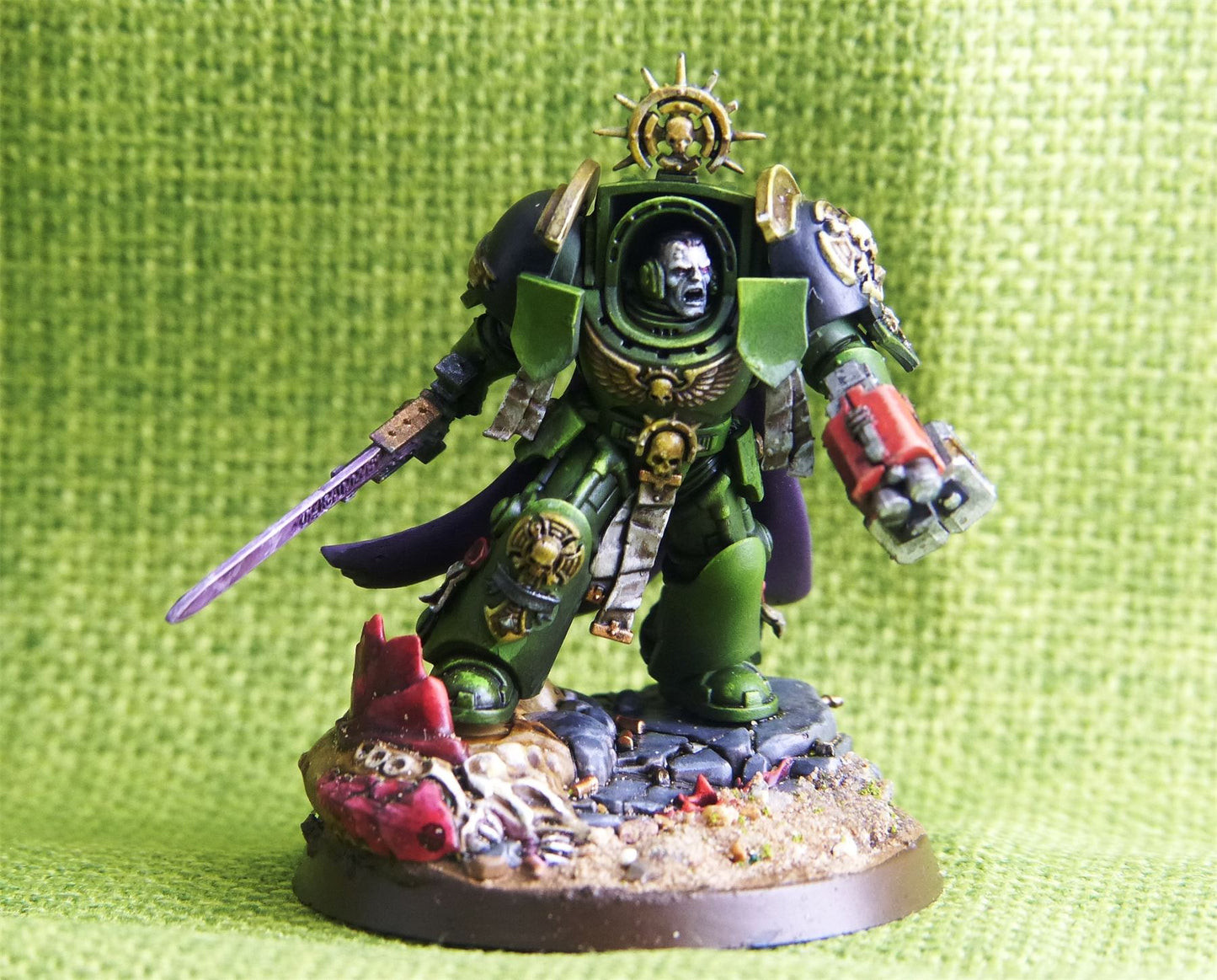 Space Marines - Captain in Terminator Armour Painted - Warhammer AoS 40k #48
