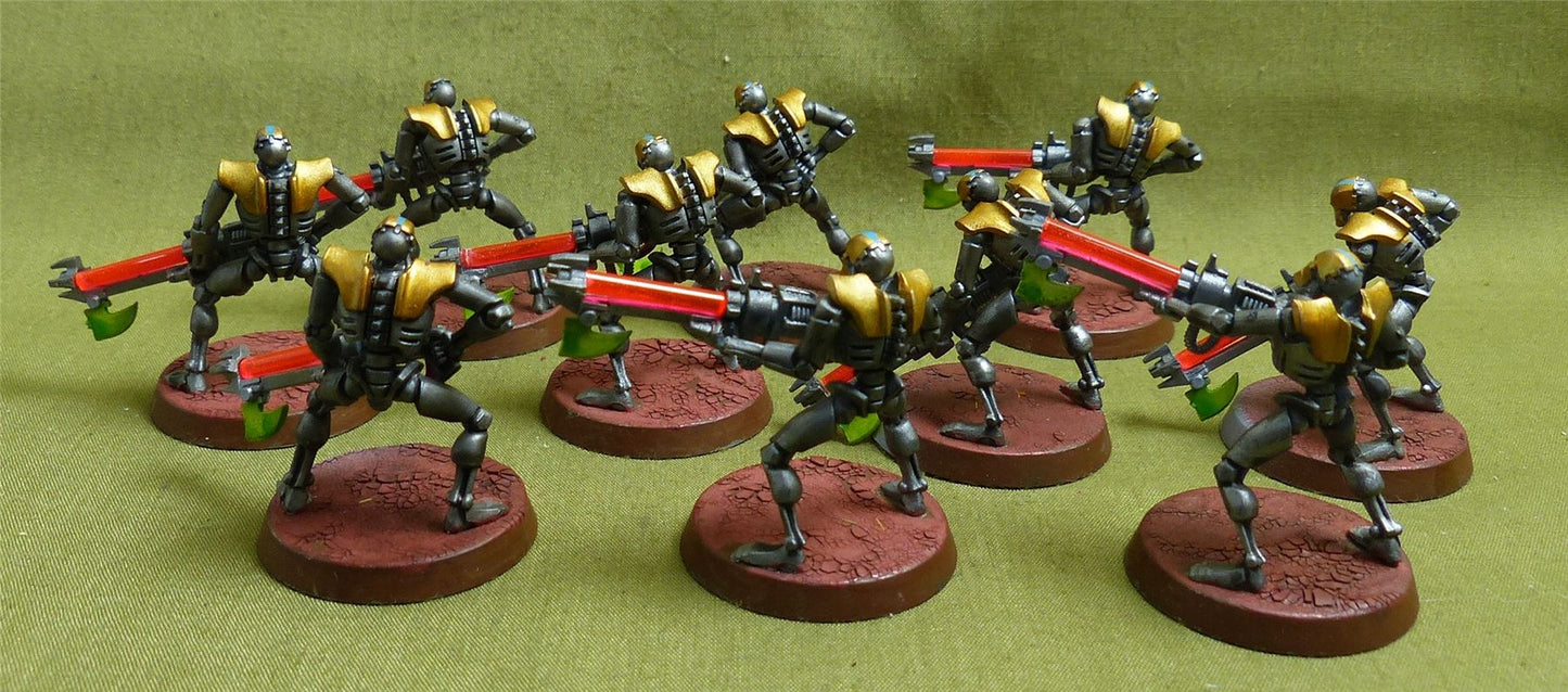 Necron Warriors painted - Necrons - Warhammer 40K #2D2
