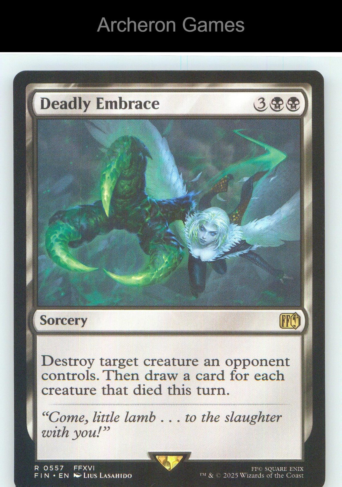 Deadly Embrace FIN 557 R MTG Card NM/EX+