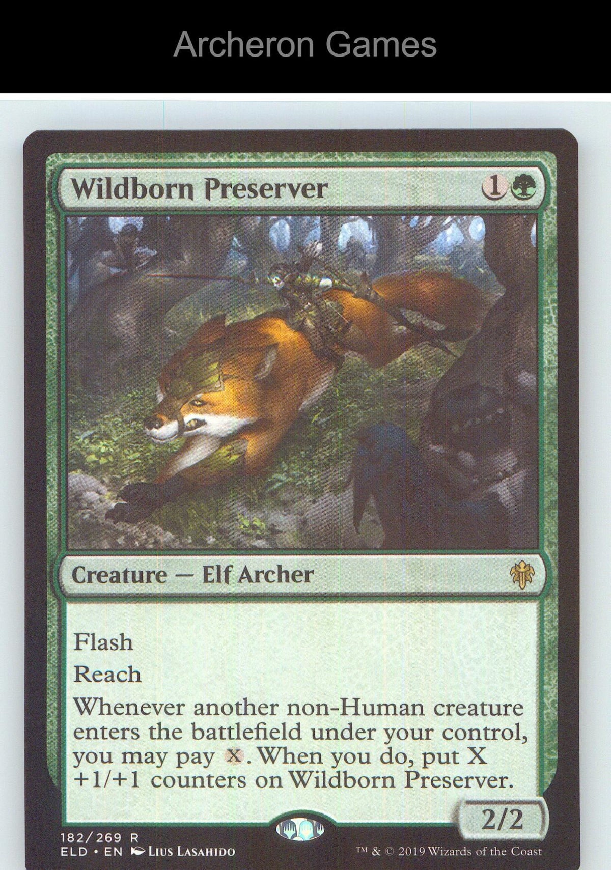 Wildborn Preserver ELD 182 R MTG Card NM/EX+