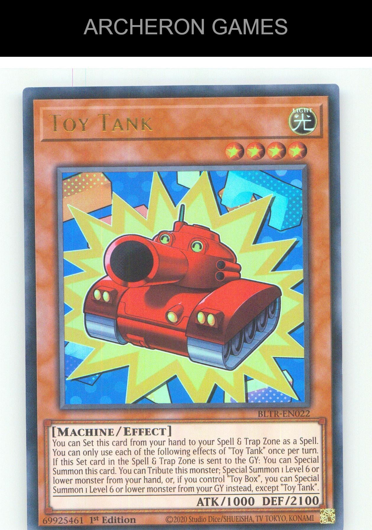 Toy Tank UR YUGIOH Card 1st Edition