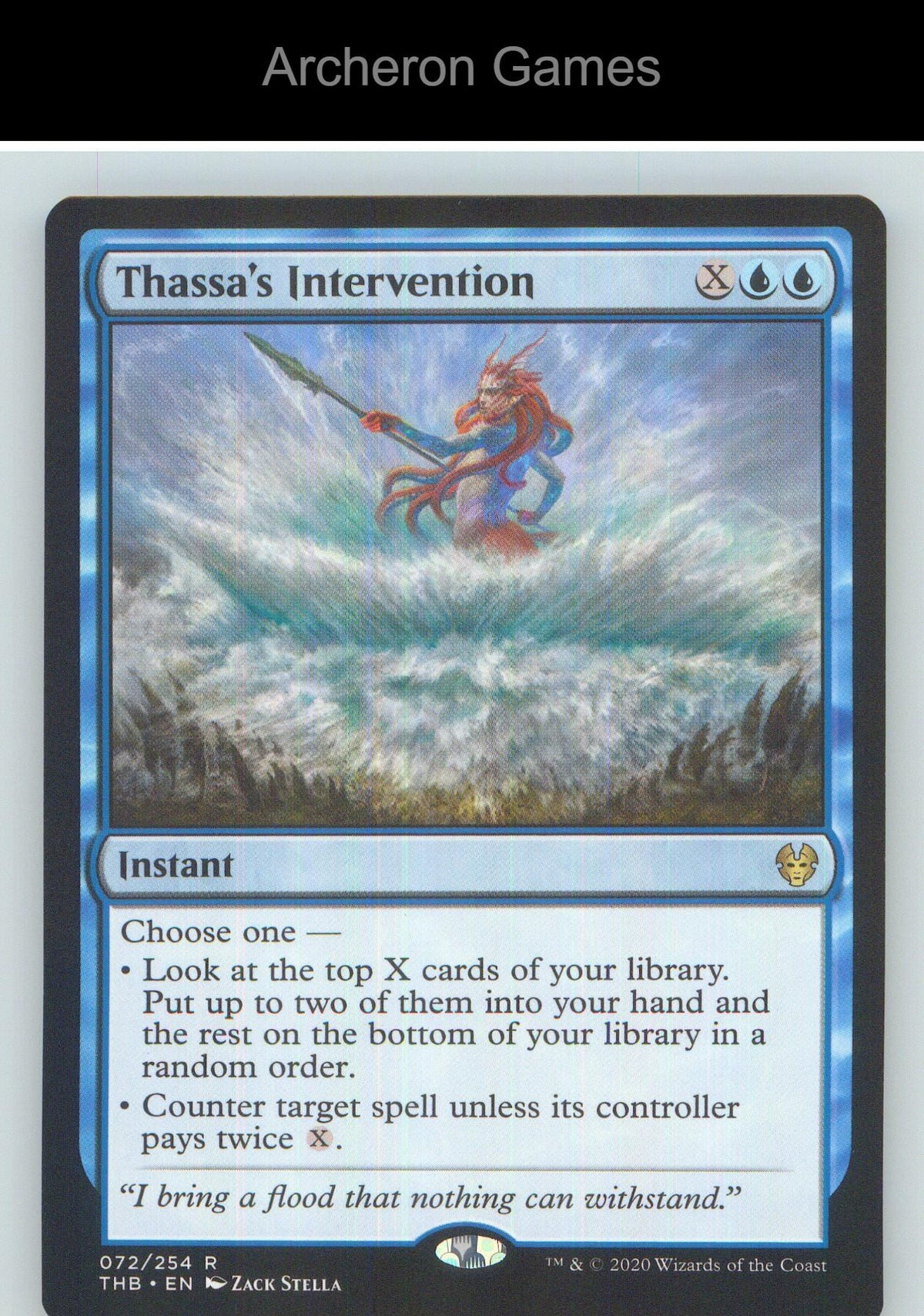 Thassa's Intervention THB 72 R MTG Card NM/EX+