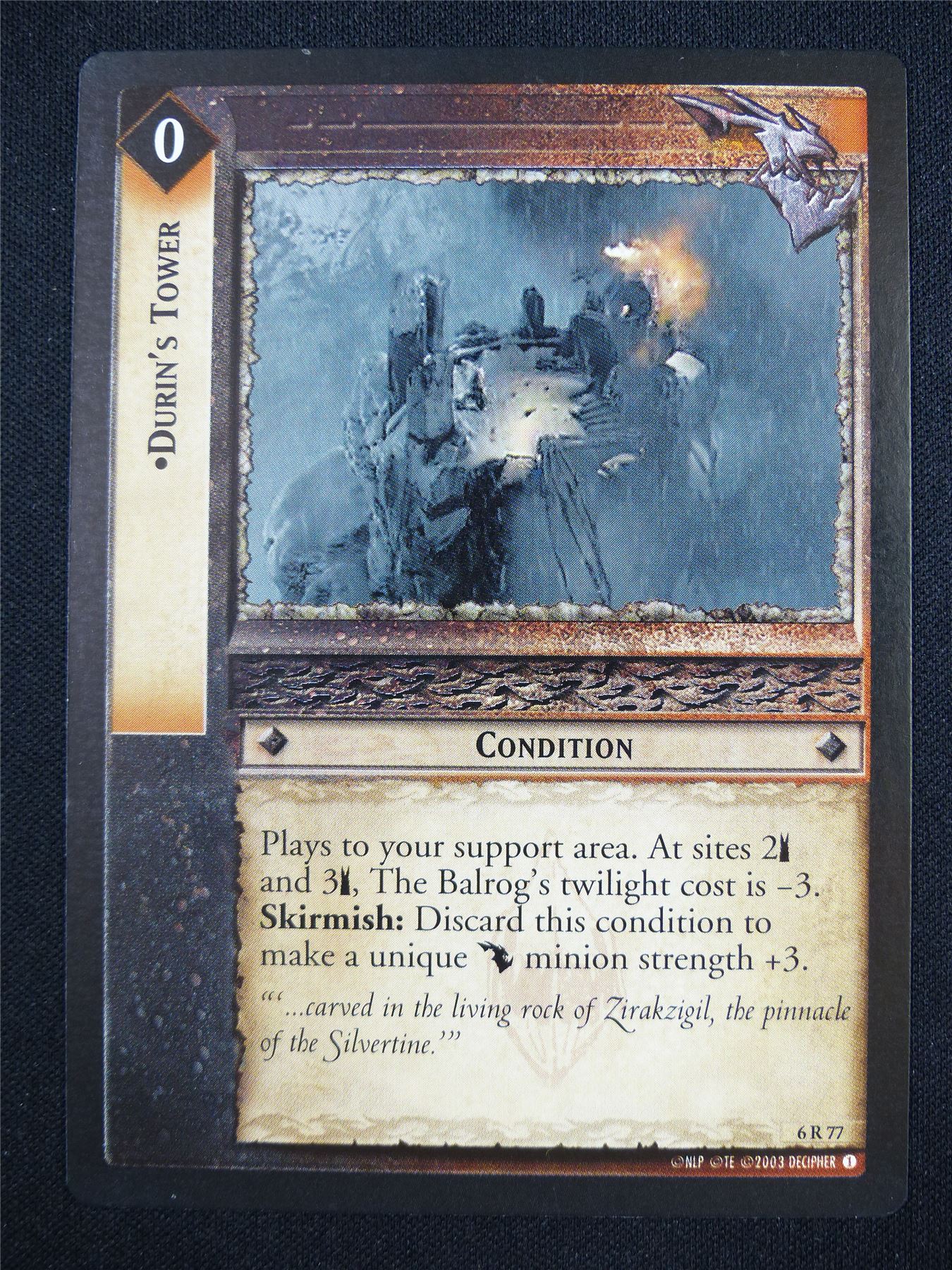 Durin's Tower 6 R 77 - LotR Card #18S