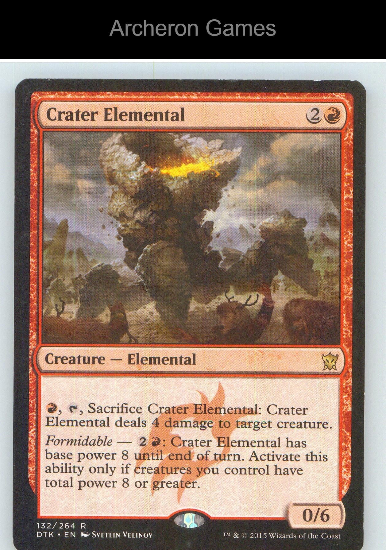 Crater Elemental DTK 132 R MTG Card NM/EX+
