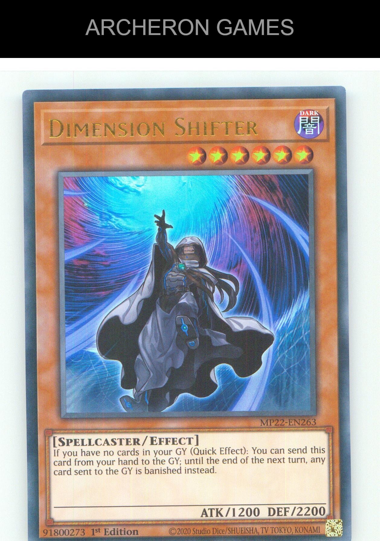 Dimension Shifter UR YUGIOH Card 1st Edition